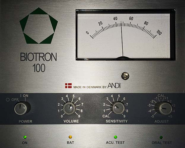 Øreakupunktur - Måle verdier - Biotron